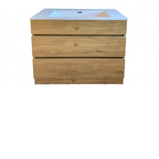 Susan 900mm Plywood Floor Standing Vanity With Ceramic Basin